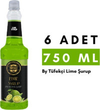 By Tüfekçi Lime Kahve Şurubu 6x6x750 ml