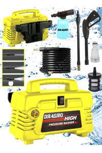 Dragro Alman Pro 2500 W Deterjan Haznesli 180 bar Elektrikli Basınçlı Yıkama Makinesi