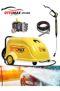 Ottomax Otx-200 5000 W Tekerlekli 200 bar Elektrikli Basınçlı Yıkama Makinesi