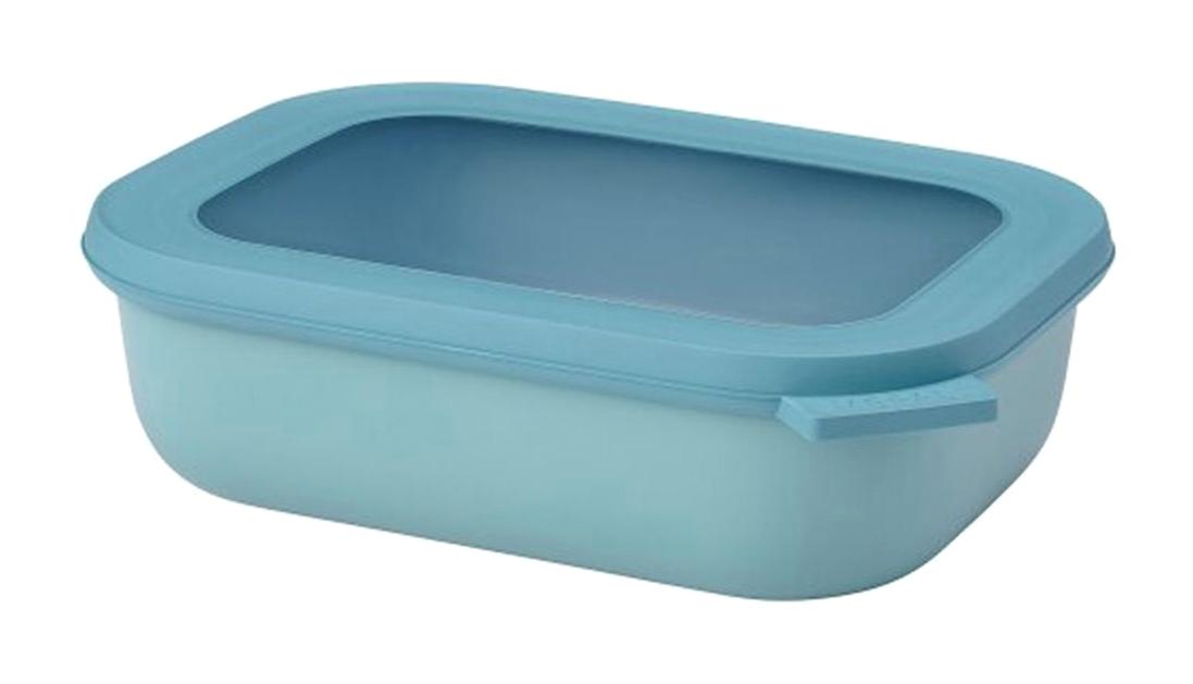 Mepal Multi Bowl Cirqula Rectangular Dikdörtgen Plastik Saklama Kabı 2'lix1 lt