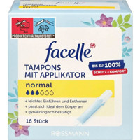 Facelle Aplikatörlü Normal Tampon 16'lı