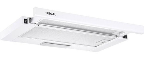 Regal AS 60100 B Bacalı Sürgülü Karbon Filtreli Tek Motorlu Beyaz 60 cm Aspiratör