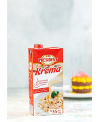 President %35 Süt Yağı Yemeklik Krema 5x1 lt
