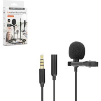 Hadron HD-568 3.5 mm Kablolu Profesyonel Yayıncı Siyah Yaka Mikrofon