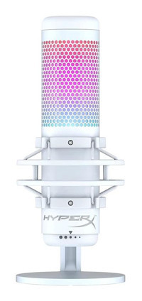 Hyperx Quadcast S Condenser 3.5 mm Kablolu Yayıncı Beyaz Masaüstü Mikrofon