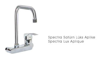 Birsu Spectra Satürn 1600 Kuğu Aplike Çift Girişli Aç Kapa Eviye Bataryası Krom