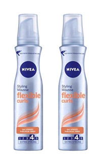 Nivea Flexible Curl Extra Strong Şekillendirici Saç Köpüğü 2x150 ml