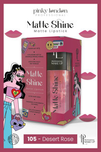 Pinky London Matte Shine Rose 105 Kalıcı Likit Fırçalı Ruj