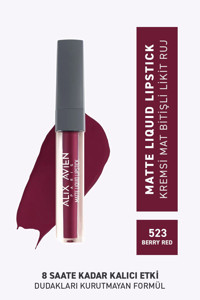 Alix Avien Berry Red 523 Mat Likit Fırçalı Ruj