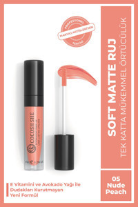 Cocosh She Soft Nude Peach 05 Kalıcı Mat Likit Fırçalı Ruj