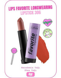Callista Favorite Longwearing Here Kitty Kitty 306 Kalıcı Saten Krem Lipstick Ruj