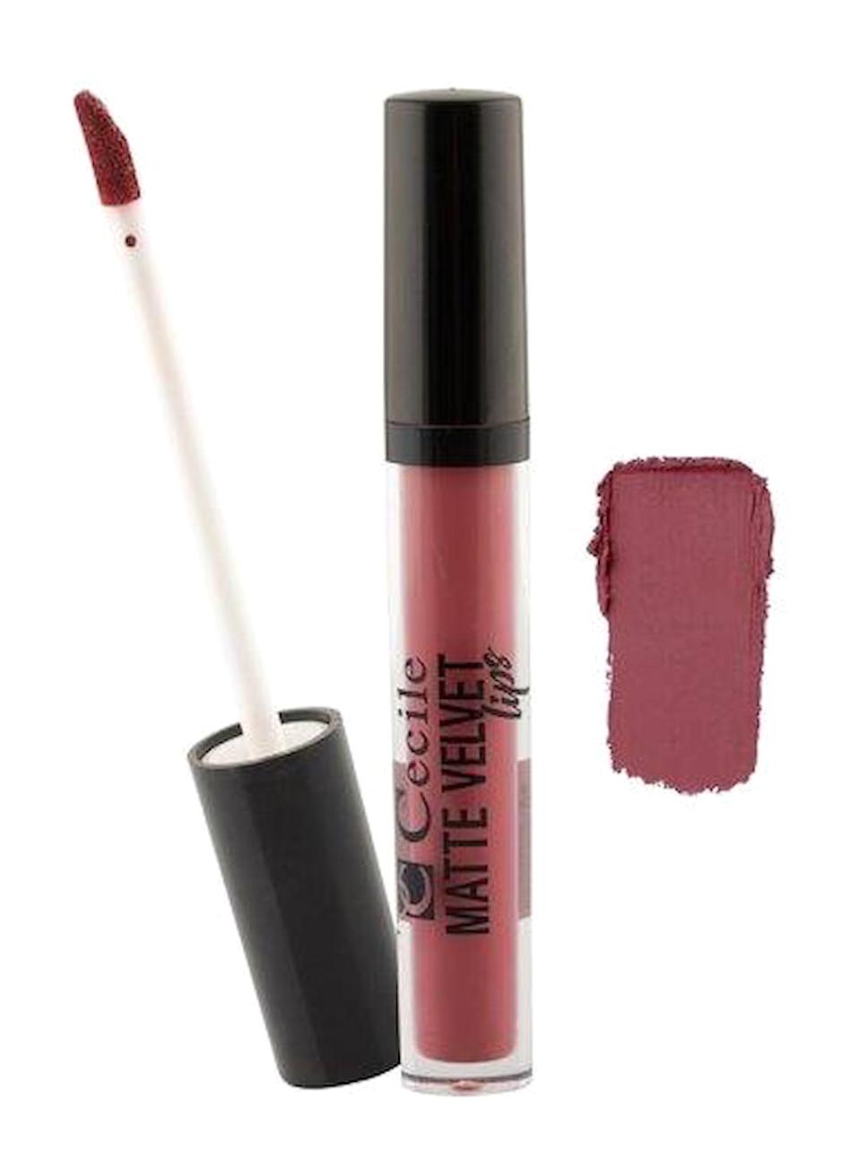 Cecile Matte Velvet 5 Likit Fırçalı Ruj