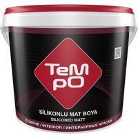 Tempo Su Bazlı Silikonlu Mat İç Cephe Boyası 10 kg Şeker Pembe
