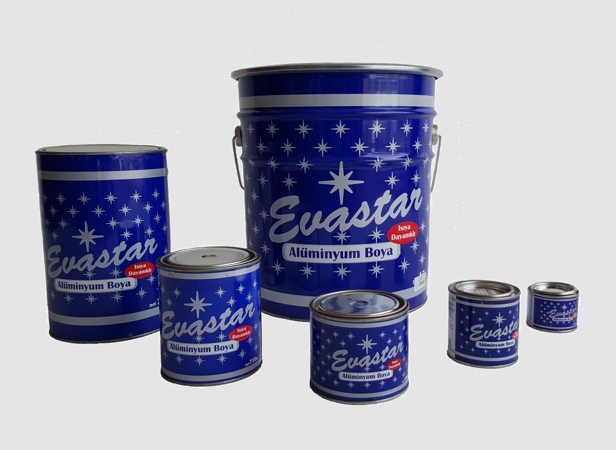 Evastar Su Bazlı Plastik İç Cephe Boyası 2.5 lt Alüminyum Yaldız