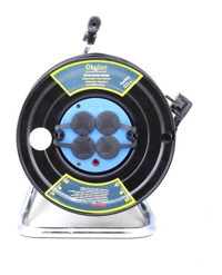 Bylion 3500 W Kalın Akım Korumalı 4'lü 40 m Makaralı Uzatma Kablosu Çok Renkli