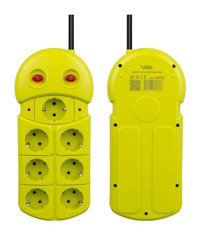 Vea VE-970 7'li 1.5 m USB Grup Priz Yeşil