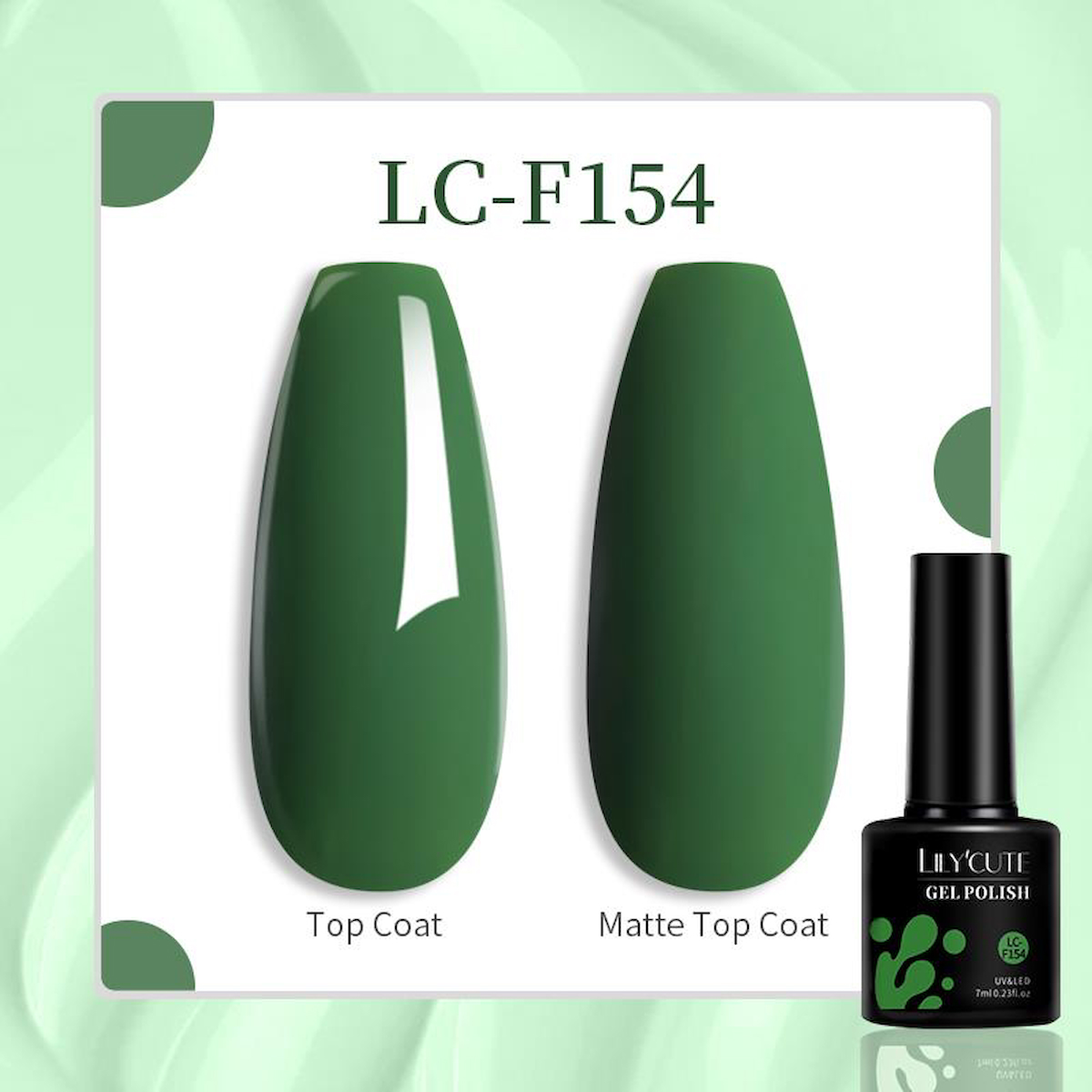 Patrisa Nail F154 Yeşil Kalıcı Mat Oje