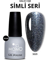 Momo Professional 29 Yoğun Küllü Gri Kalıcı Simli Simli Oje