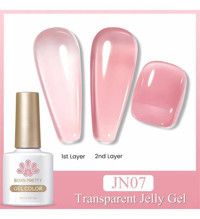 Born Pretty JN07 Pembe Kalıcı Jelly Oje