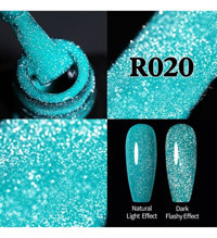 UrSugar R020 Mavi Kalıcı Simli Parlak Oje