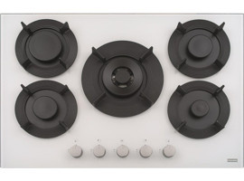 Franke Maris Free FHMF755 4G DC C Doğalgazlı Cam 5 Gözlü Wok Gözlü Beyaz Set Üstü Ocak