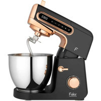 Fakir Chef Pastro Paslanmaz Çelik 1800 W 6 lt Standlı Hamur Yoğurma ve Mutfak Şefi Siyah