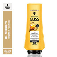 Schwarzkopf Gliss Oil Nutritive Besleyici Yıpranmış Saçlar İçin Unisex Saç Kremi 360 ml