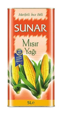 Sunar 5 lt Teneke Mısırözü Yağı 1 Adet