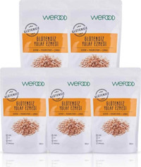 Wefood Demir Magnezyum Çinko Glutensiz Sade Yulaf Ezmesi 5x300 gr