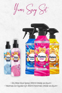 Yumoş Lilyum-Orkide-Hanımeli Sıvı Çamaşır Parfümü 3x450 ml