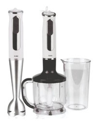Raks Joy Mix 1200 ml Plastik Turbolu 4 Bıçaklı 5'li Büyük Blender Seti Beyaz