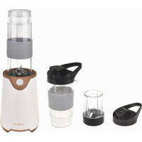 Bambum Sporty 600 ml Plastik Kişisel Turbolu 4 Bıçaklı Tekli Mini Smoothie Blender Krem