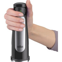 Braun MQ7025X Multiquick 7 1000 ml Plastik Çift Bıçaklı 3'lü Büyük El Blender Siyah