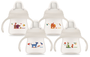 Bebedor Pipetli Akıtmaz Kulpsuz 6+ Ay 150 ml Alıştırma Bardağı Mor