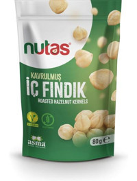 Nutas Kavrulmuş Tuzsuz Tane İçi Fındık 80 gr