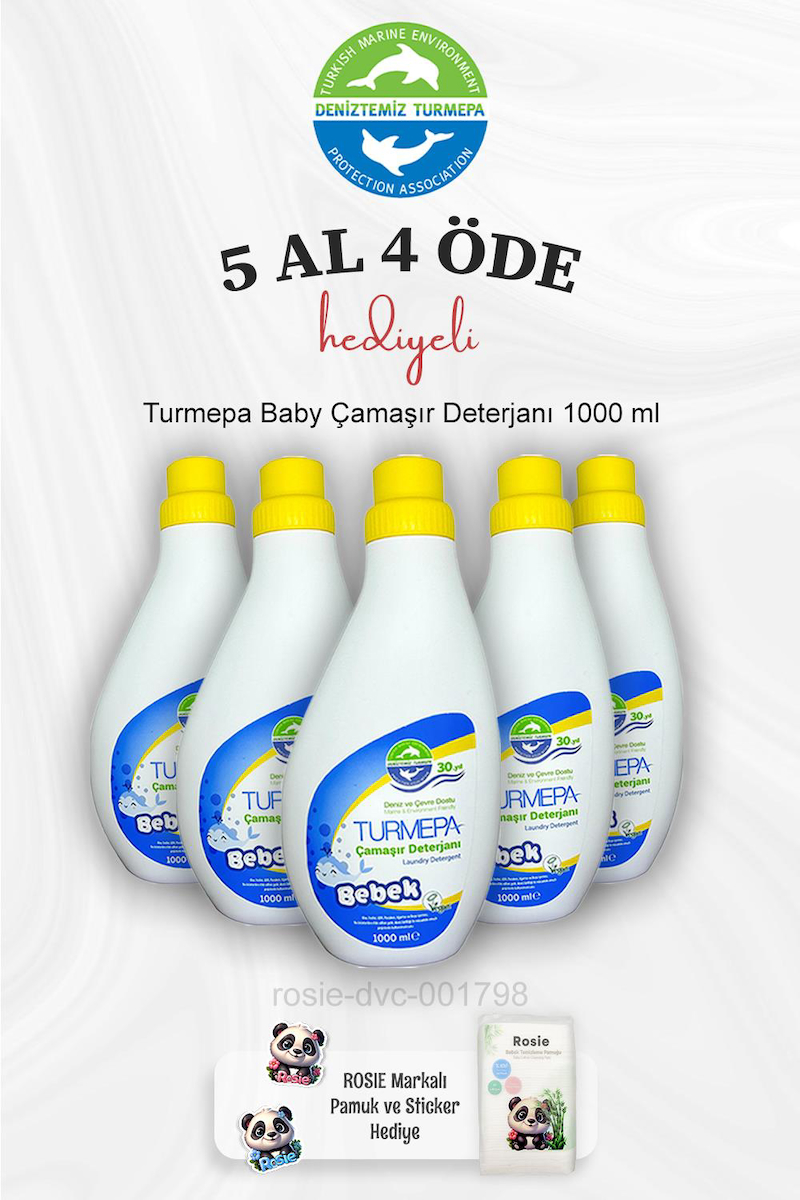 Turmepa Organik 5x1 lt Sıvı Çamaşır Deterjan