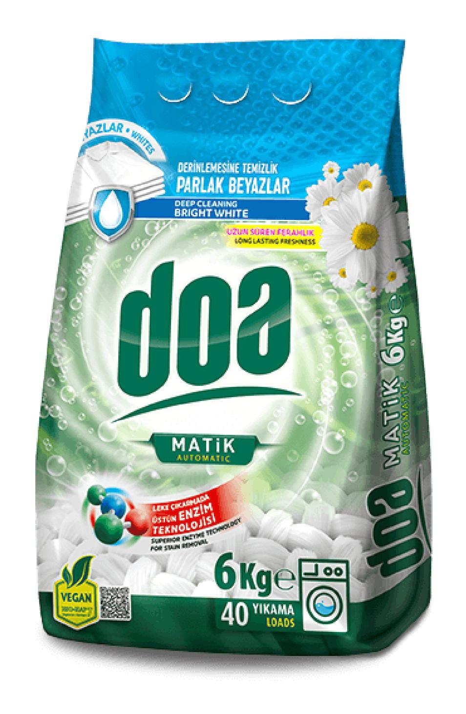 Doa Matik Beyazlar İçin 40 Yıkama Toz Deterjan 6 kg