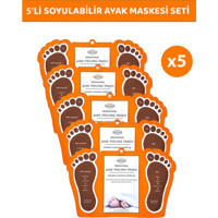 Modalucci Profesyonel Ölü Deri-Çatlak Çorap Tipi Ayak Maskesi 5 Adet