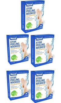 Mediterian Aloe Vera Ölü Deri Soyulan Çorap Tipi Ayak Maskesi 5 Adet