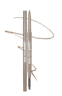 Peripera Speedy Skinny 09 Asansörlü Çift Taraflı Fırçalı İnce Uçlu Kaş Kalemi Taupe Brown