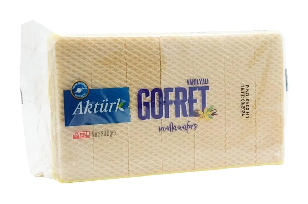 Aktürk Vanilyalı Gofret 6x200 gr