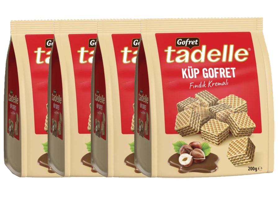 Tadelle Küp Fındık Kremalı Gofret 4x200 gr