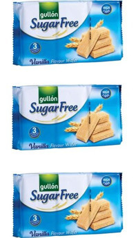 Gullon Şekersiz Vanilyalı Gofret 3x180 gr