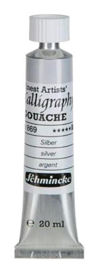 Schmincke 869 Tüp Gümüş 20 ml Guaj Boya