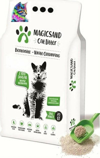 Magicsand Gökkuşağı Topaklanan İnce Taneli Bentonit Kedi Kumu 20 lt