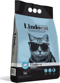 LindoCat Marsilya Sabunlu Topaklanan İnce Taneli Bentonit Kedi Kumu 10 lt