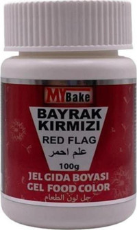 My Bake Bayrak Kırmızı Su Bazlı Jel Gıda Boyası 100 gr