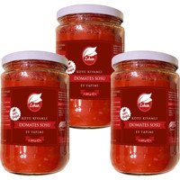 Lohan Koyu Kıvamlı Ev Yapımı Organik Antep Domates Salçası 3x680 gr