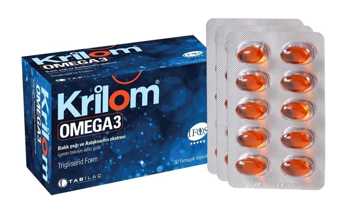 TAB İlaç Krilom Omega 3 Balık Yağı Kapsül 50 Adet