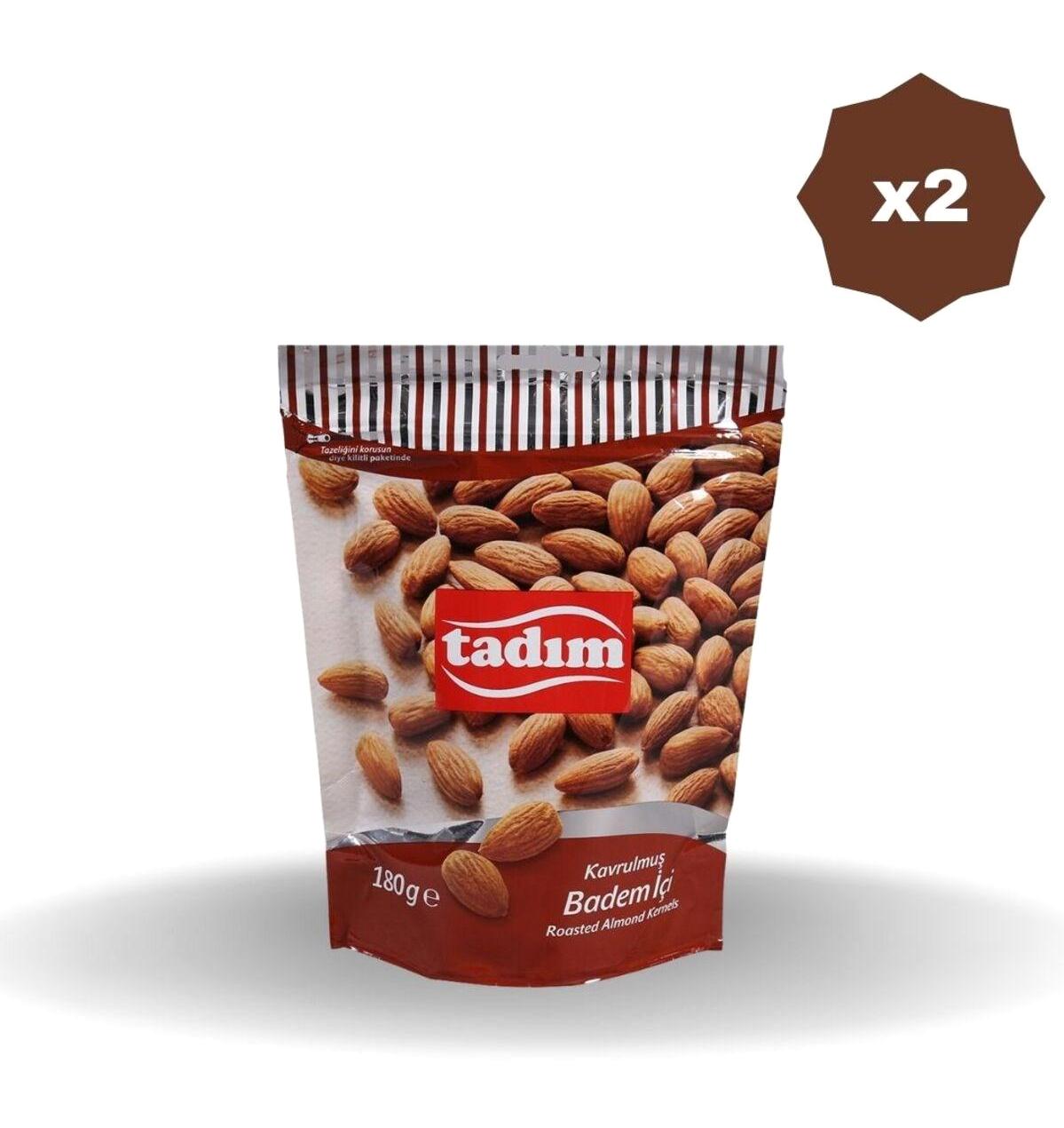 Tadım Kavrulmuş Tane Badem İçi 2x180 gr